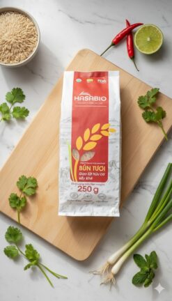 Bún Tươi Gạo Lứt Hữu Cơ Sấy Khô Túi 250 g