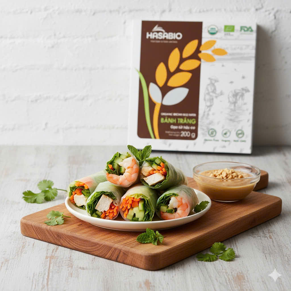 Bánh Tráng Gạo Lứt Hữu Cơ