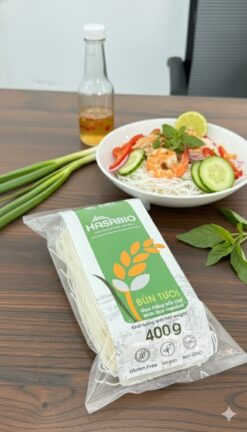 Bún Tươi Gạo Trắng Sấy Khô Túi 400 g